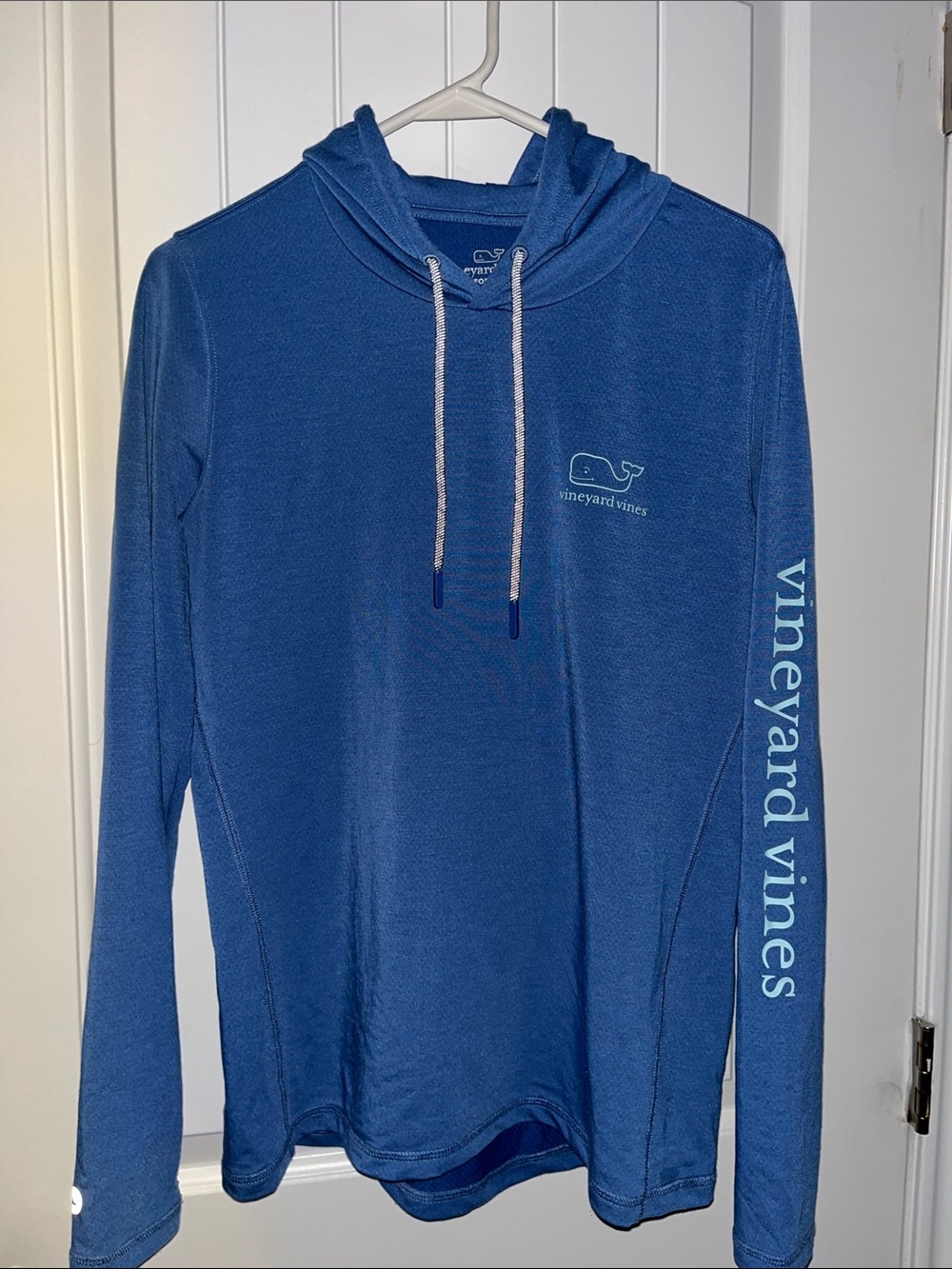 Vineyard Vines Blue Hooded Long-Sleeve Pullover